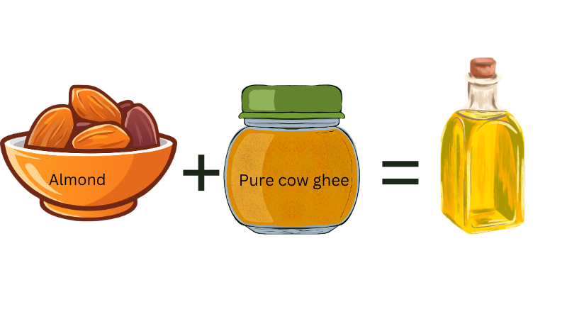 DIY almond hair growth mask